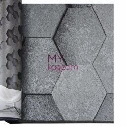 Duka İnception 16,5 m² - 3d Koyu Gri Duvar Kağıdı İnception Cell 71140-3