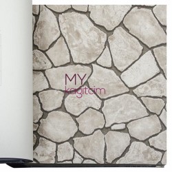 Duka İnception 16,5 m² - 3d Taş Desen Bej Duvar Kağıdı İnception Age 71143-1
