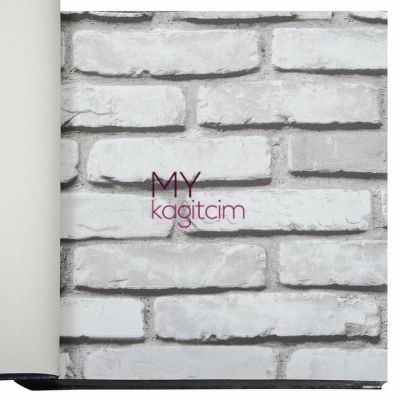 3d Taş Desen Gri Duvar Kağıdı İnception Brick 71148-3