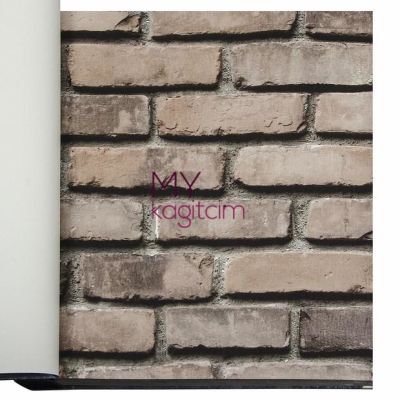 3d Taş Desen Kahve Duvar Kağıdı İnception Brick 71148-6