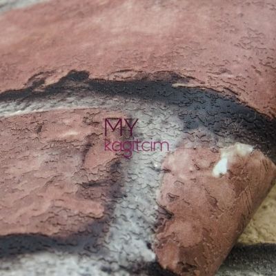 3d Taş Desen Kiremit Duvar Kağıdı İnception Brick 71148-1