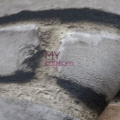 3d Taş Desen Koyu Gri Duvar Kağıdı İnception Brick 71148-2