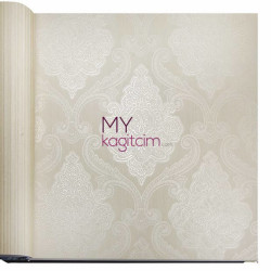 Decowall Lucca 10 m² - Açık Bej Damask Vinil Duvar Kağıdı Lucca 9907-02