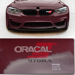 Araç Kaplama Folyosu Oracal 970 Glossy (Parlak) 026 Purple Red - Thumbnail