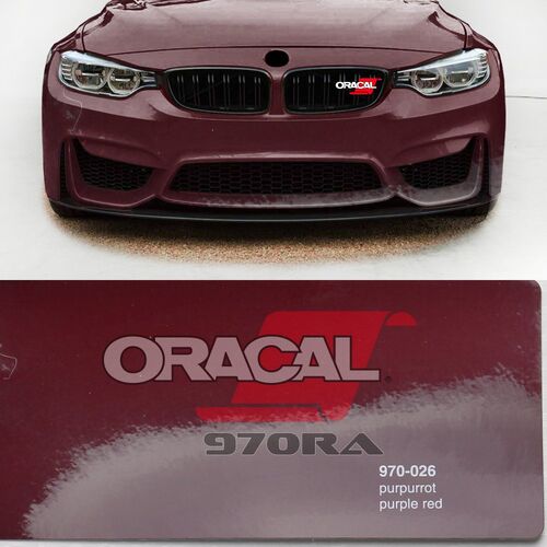 Araç Kaplama Folyosu Oracal 970 Glossy (Parlak) 026 Purple Red