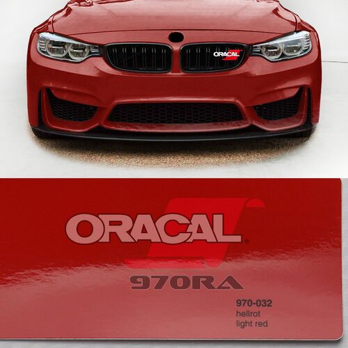 Araç Kaplama Folyosu Oracal 970 Glossy (Parlak) 032 Light Red