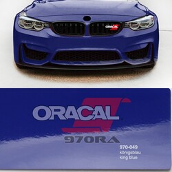 Araç Kaplama Folyosu Oracal 970 Glossy (Parlak) 049 King Blue - 2