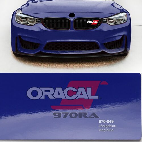 Araç Kaplama Folyosu Oracal 970 Glossy (Parlak) 049 King Blue