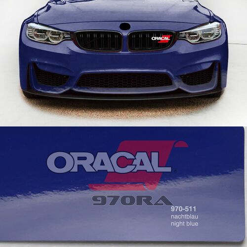 Araç Kaplama Folyosu Oracal 970 Glossy (Parlak) 511 Night Blue