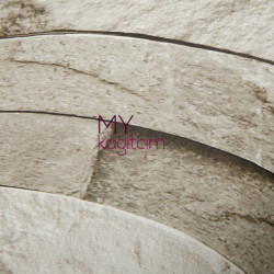 Bej 3d Taş Desen Vinil Duvar Kağıdı Bossini 2205-03 - Thumbnail