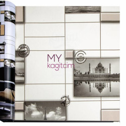 Decowall Lucca 10 m² - Bej Beyaz Pop Art Vinil Duvar Kağıdı Lucca 9903-02