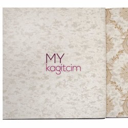 Bej Hareli Desenli Vinil Duvar Kağıdı Royal Port 8805-05 - Decowall Royal Port 16,5 m²