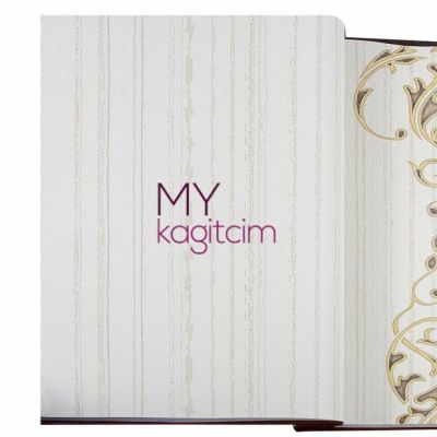 Belirgin Çizgili Bej Vinil Duvar Kağıdı Grace Queen F 91132-2