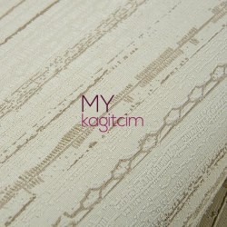 Belirgin Çizgili Krem Vinil Duvar Kağıdı Grace Queen F 91132-3 - Thumbnail