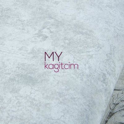 Beton Hafif Gri Vinil Duvar Kağıdı Grace Welour F 91148-1