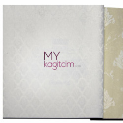Decowall Bossini 10 m² - Beyaz Ufak Damask Vinil Duvar Kağıdı Bossini 2208-03