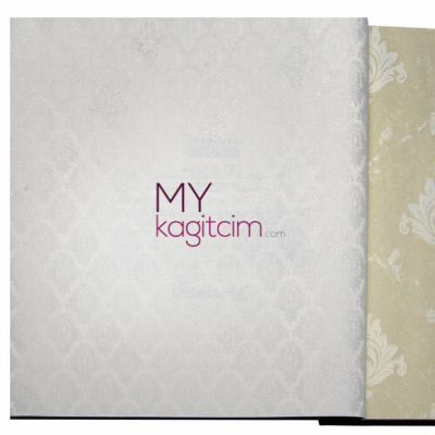 Beyaz Ufak Damask Vinil Duvar Kağıdı Bossini 2208-03