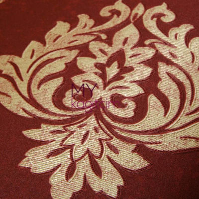 Bordo Damask Vinil Duvar Kağıdı Bossini 2207-03