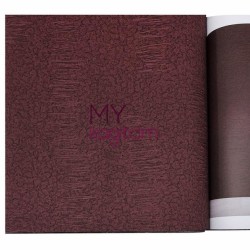 Bordo Desenli Vinil Duvar Kağıdı Royal Port 8813-02 - 1