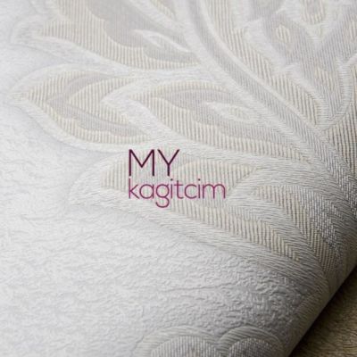 Büyük Damask Gri Duvar Kağıdı Gordion 2622-1