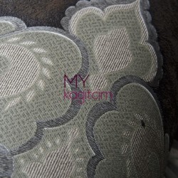 Büyük Damask Kahve Füme Duvar Kağıdı Gordion 2622-3 - Thumbnail