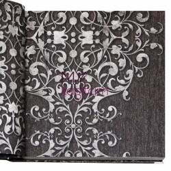 BB Ainos 16,5 m² - Büyük Damask Kahve Vinil Duvar Kağıdı Ainos 6538-3