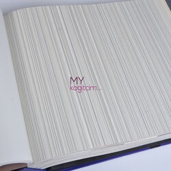 Adawall Alfa 16,5 m² - Çizgili Beyaz Gri Vinil Duvar Kağıdı Alfa 3705-2