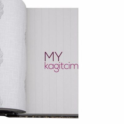 Çizgili Gri Vinil Duvar Kağıdı Ainos 6535-3