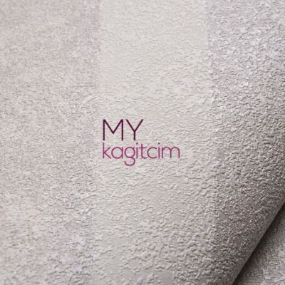 Çizgili Gri Vinil Duvar Kağıdı Legend Maxi 81128-3