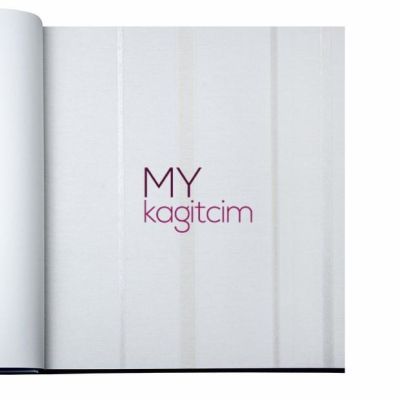 Çizgili Kırık Beyaz Duvar Kağıdı Gordion 2613-1