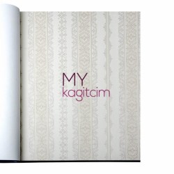 Adawall Gordion 16,5 m² - Çizgili Motifli Bej Duvar Kağıdı Gordion 2619-2