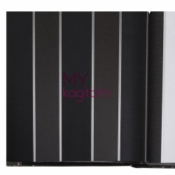 BB Ainos 16,5 m² - Çizgili Siyah Füme Vinil Duvar Kağıdı Ainos 6553-3