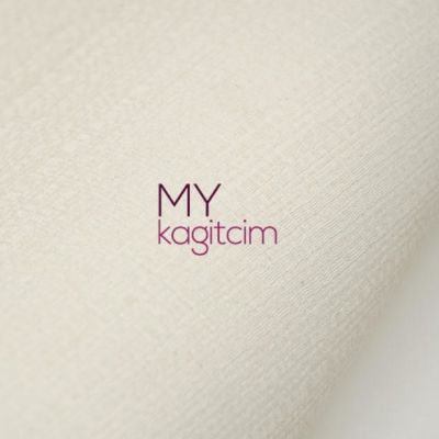 Çuval Keten Dokulu Krem Vinil Duvar Kağıdı Ainos 6529-9