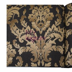 Adawall Gordion 16,5 m² - Damask Acı Kahve Altın Duvar Kağıdı Gordion 2614-4