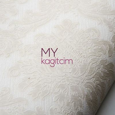 Damask Açık Krem Duvar Kağıdı Gordion 2615-2