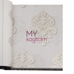 BB Ainos 16,5 m² - Damask Bej Vinil Duvar Kağıdı Ainos 6534-2