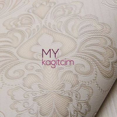 Damask Bej Vinil Duvar Kağıdı Legend Paisley 81152-3