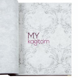Duka Grace 16,5 m² - Damask Çiçekli Gri Vinil Duvar Kağıdı Grace Velour 91177-1