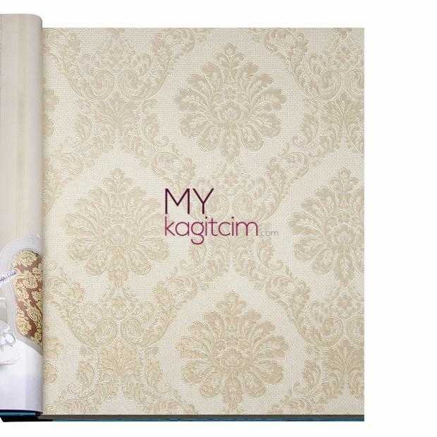 Damask Desen Desenli Duvar Kağıdı