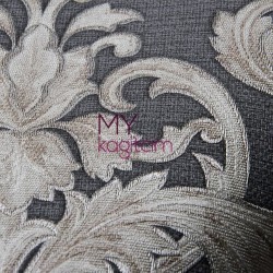 Damask Füme Bej Duvar Kağıdı Gordion 2606-4 - Thumbnail