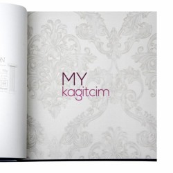 Adawall Gordion 16,5 m² - Damask Gri Duvar Kağıdı Gordion 2606-1
