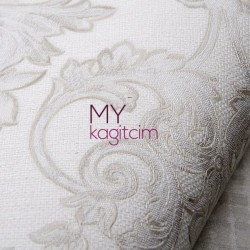 Damask Gri Duvar Kağıdı Gordion 2606-1 - Thumbnail