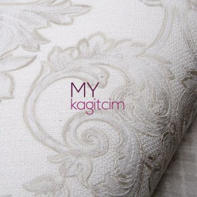 Damask Gri Duvar Kağıdı Gordion 2606-1