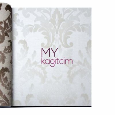 Damask Gri Duvar Kağıdı Gordion 2614-1