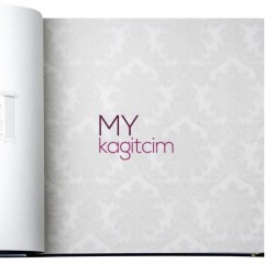 Adawall Gordion 16,5 m² - Damask Gri Duvar Kağıdı Gordion 2615-4