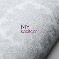 Damask Gri Duvar Kağıdı Gordion 2615-4 - Thumbnail