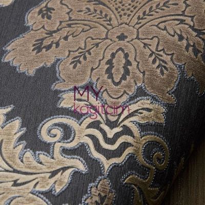Damask Kahve Altın Duvar Kağıdı Gordion 2602-4