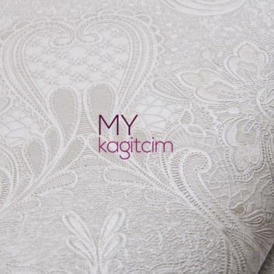 Damask Kırık Beyaz Vinil Duvar Kağıdı Legend Parissienne 81153-1