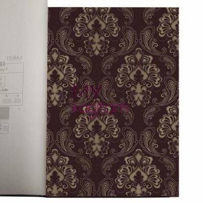 Damask Koyu Kahve Vinil Duvar Kağıdı Legend Paisley 81152-5