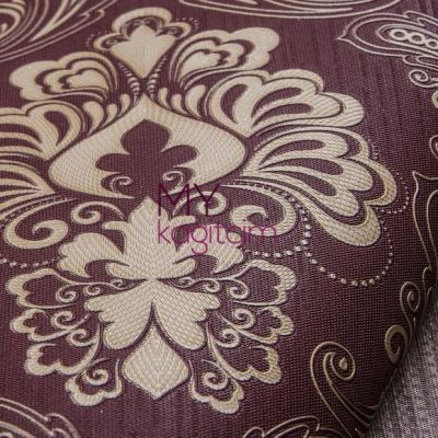 Damask Koyu Kahve Vinil Duvar Kağıdı Legend Paisley 81152-5
